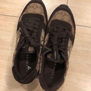 Coach suede brown sneaker